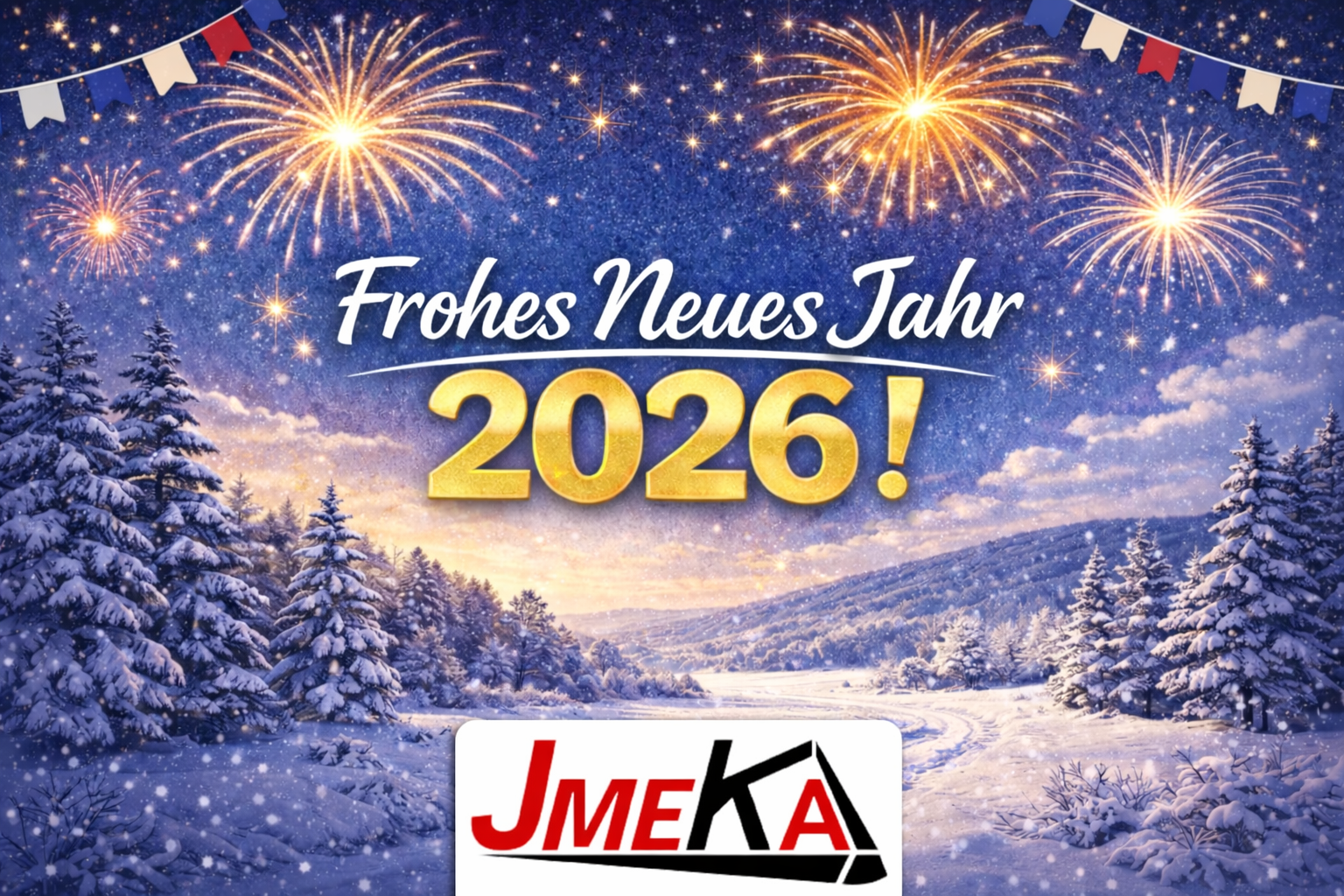 Frohes Neues Jahr 2026 – JMEKA, die französischen Minibagger